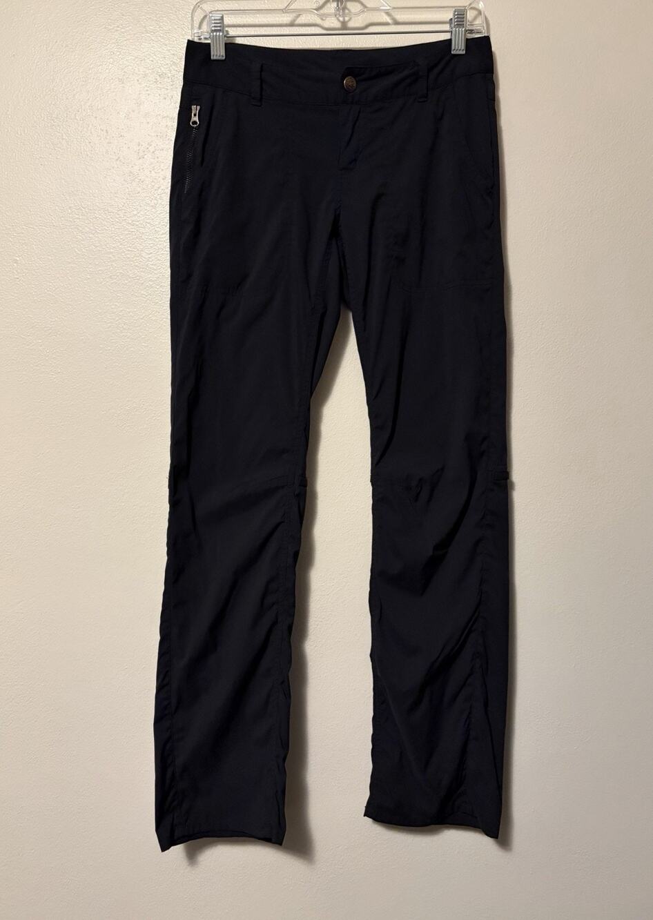 REI Co-op Women’s Convertible Roll-Up Trail Pants Black Size 4 Hiking Outdoors